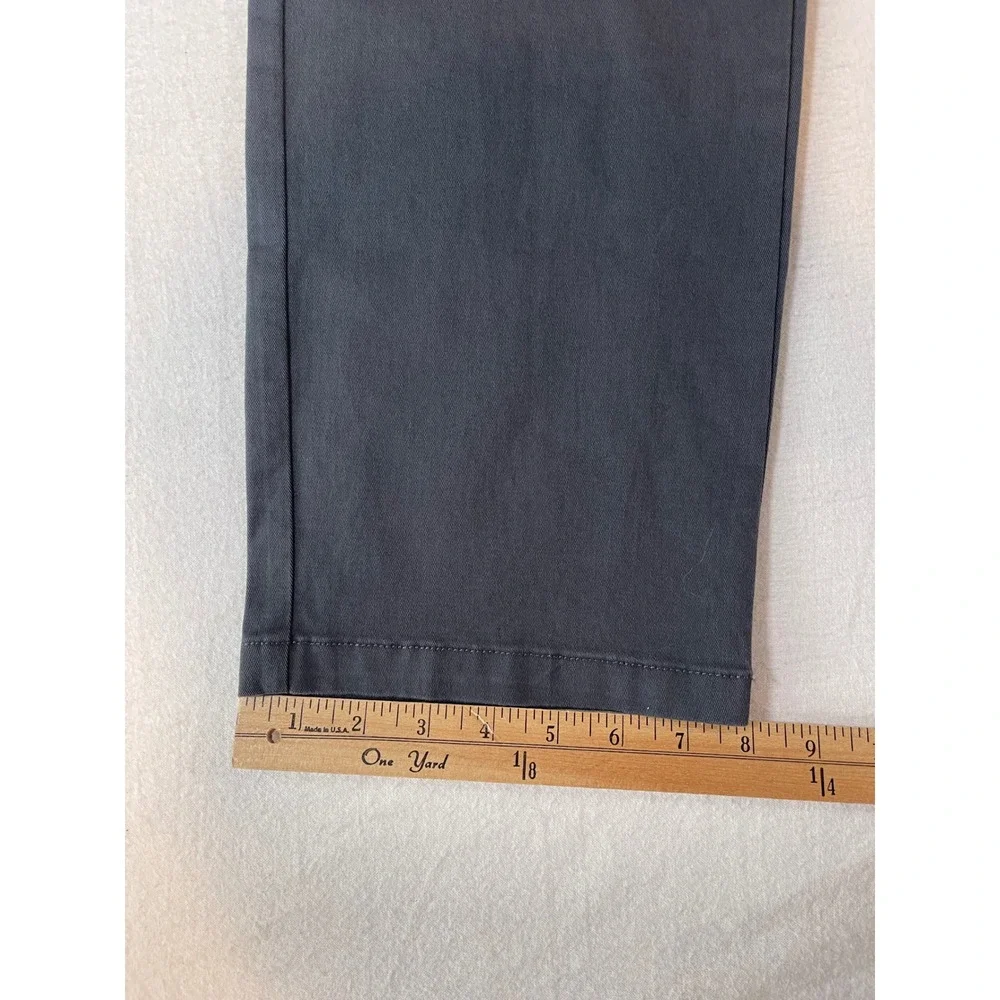 Banana Republic Mens Gray Chino Pants 34x29 Straight Leg Flat Front Trousers NWT